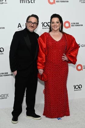 March 15, 2026, Los Angeles, California, USA: 15 March 2026 - West Hollywood, California - BEN FALCONE and MELISSA MCCARTHY at the 34th Annual Elton John AIDS Foundation Academy Awards Viewing Party held at West Hollywood Park Los Angeles USA - ZUMAs247 20260315_zmp_s247_086 Copyright: xCharliexSteffensx