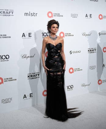 34th Annual Elton John AIDS Foundation Academy Awards Viewing Party Lisa Rinna arrives on the red carpet of the 34th Annual Elton John AIDS Foundation Academy Awards Viewing Party at West Hollywood Park in Hollywood California on March 15, 2026. (Contributing Photographer, Connor Terry) West Hollywood California United States Copyright: xConnorxTerry imageSPACEx