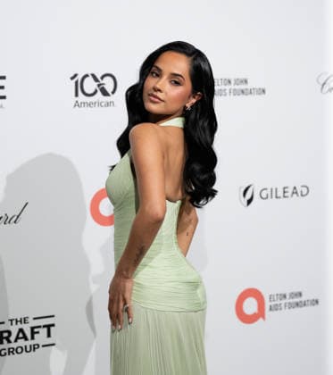 34th Annual Elton John AIDS Foundation Academy Awards Viewing Party Becky G arrives on the red carpet of the 34th Annual Elton John AIDS Foundation Academy Awards Viewing Party at West Hollywood Park in Hollywood California on March 15, 2026. (Contributing Photographer, Connor Terry) West Hollywood California United States Copyright: xConnorxTerry imageSPACEx
