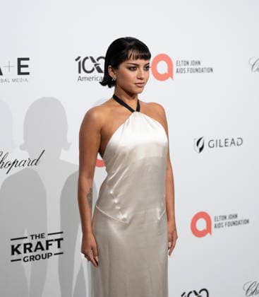 34th Annual Elton John AIDS Foundation Academy Awards Viewing Party Isabela Merced arrives on the red carpet of the 34th Annual Elton John AIDS Foundation Academy Awards Viewing Party at West Hollywood Park in Hollywood California on March 15, 2026. (Contributing Photographer, Connor Terry) West Hollywood California United States Copyright: xConnorxTerry imageSPACEx