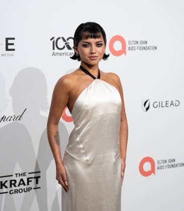34th Annual Elton John AIDS Foundation Academy Awards Viewing Party Isabela Merced arrives on the red carpet of the 34th Annual Elton John AIDS Foundation Academy Awards Viewing Party at West Hollywood Park in Hollywood California on March 15, 2026. (Contributing Photographer, Connor Terry) West Hollywood California United States Copyright: xConnorxTerry imageSPACEx