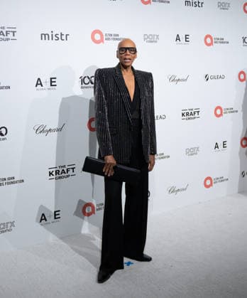 34th Annual Elton John AIDS Foundation Academy Awards Viewing Party RuPaul arrives on the red carpet of the 34th Annual Elton John AIDS Foundation Academy Awards Viewing Party at West Hollywood Park in Hollywood California on March 15, 2026. (Contributing Photographer, Connor Terry) West Hollywood California United States Copyright: xConnorxTerry imageSPACEx