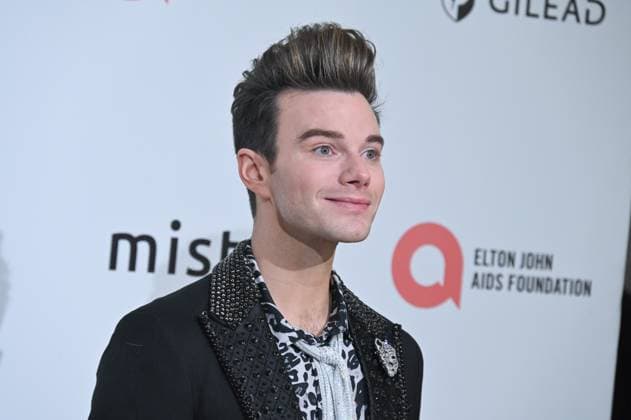 Chris Colfer at arrivals for 34th Annual Elton John AIDS Foundation Academy Awards Viewing Party, West Hollywood Park, Los Angeles, CA, March 15, 2026. Photo By: Michael Mattes Everett Collection 34th Annual Elton John AIDS Foundation Academy Awards Viewing Party PUBLICATIONXNOTxINxCANxCHNxFRAxITAxJPNxNORxPOLxRUSxESPxUKxUSA