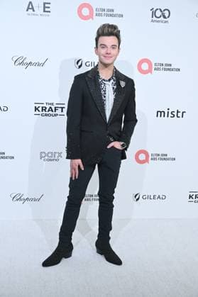 Chris Colfer at arrivals for 34th Annual Elton John AIDS Foundation Academy Awards Viewing Party, West Hollywood Park, Los Angeles, CA, March 15, 2026. Photo By: Michael Mattes Everett Collection 34th Annual Elton John AIDS Foundation Academy Awards Viewing Party PUBLICATIONXNOTxINxCANxCHNxFRAxITAxJPNxNORxPOLxRUSxESPxUKxUSA