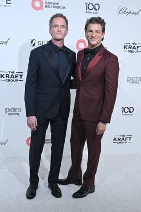 Neil Patrick Harris, David Burtka at arrivals for 34th Annual Elton John AIDS Foundation Academy Awards Viewing Party, West Hollywood Park, Los Angeles, CA, March 15, 2026. Photo By: Michael Mattes Everett Collection 34th Annual Elton John AIDS Foundation Academy Awards Viewing Party PUBLICATIONXNOTxINxCANxCHNxFRAxITAxJPNxNORxPOLxRUSxESPxUKxUSA