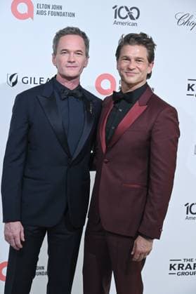 Neil Patrick Harris, David Burtka at arrivals for 34th Annual Elton John AIDS Foundation Academy Awards Viewing Party, West Hollywood Park, Los Angeles, CA, March 15, 2026. Photo By: Michael Mattes Everett Collection 34th Annual Elton John AIDS Foundation Academy Awards Viewing Party PUBLICATIONXNOTxINxCANxCHNxFRAxITAxJPNxNORxPOLxRUSxESPxUKxUSA
