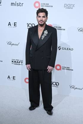 Adam Lambert at arrivals for 34th Annual Elton John AIDS Foundation Academy Awards Viewing Party, West Hollywood Park, Los Angeles, CA, March 15, 2026. Photo By: Michael Mattes Everett Collection 34th Annual Elton John AIDS Foundation Academy Awards Viewing Party PUBLICATIONXNOTxINxCANxCHNxFRAxITAxJPNxNORxPOLxRUSxESPxUKxUSA