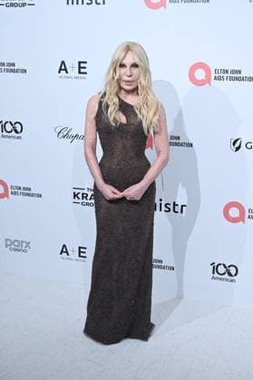 Donatella Versace at arrivals for 34th Annual Elton John AIDS Foundation Academy Awards Viewing Party, West Hollywood Park, Los Angeles, CA, March 15, 2026. Photo By: Michael Mattes Everett Collection 34th Annual Elton John AIDS Foundation Academy Awards Viewing Party PUBLICATIONXNOTxINxCANxCHNxFRAxITAxJPNxNORxPOLxRUSxESPxUKxUSA
