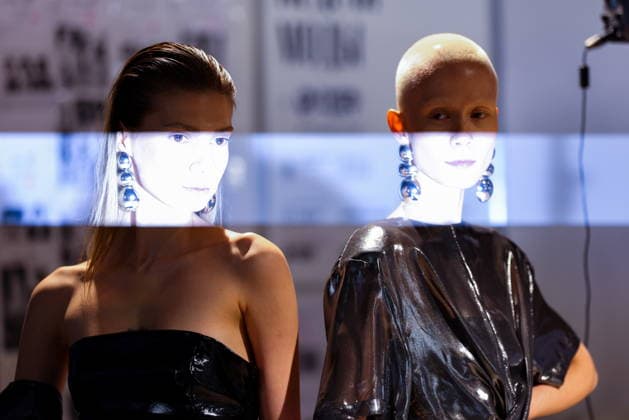 RUSSIA, MOSCOW - MARCH 16, 2026: Models are seen before a runway show as part of the 6th Moscow Fashion Week at the Manege Central Exhibition Hall (Moscow Manege) Moscow Russia  - ZUMAt113 20260316_zaa_t113_288 Copyright: xPavelxSeleznevx