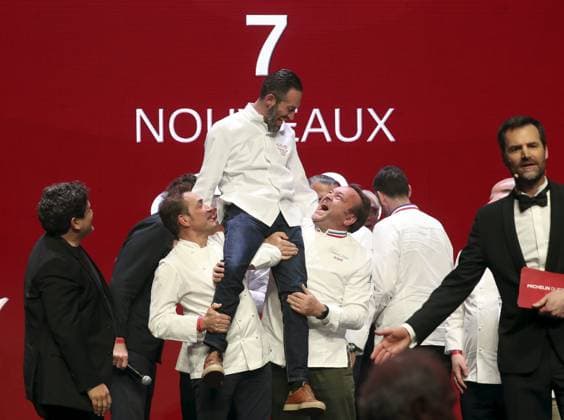 CEREMONIE GUIDE MICHELIN PHOTOPQR NICE MATIN Jean François Ottonello Monaco 16 03 2026 CEREMONIE GUIDE MICHELIN France et Monaco au Grimaldi Forum de Monaco Nouveau chef 3 etoiles, Michael Arnoult Les Moranieres a Jongieux the 2026 Michelin Guide award winners ceremony in Monaco on March 16, 2026 Monaco France  Copyright: xPHOTOPQR NICExMATIN MAXPPPxJeanxFrançoisxOttonellox 20260316NIM5386 20260316NIM5386