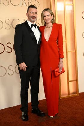 HOLLYWOOD, CA - MARCH 15: Jimmy Kimmel and Molly McNearney at the 98th Oscars at Dolby Theatre on March 15, 2026 in Hollywood, California.Credit: Admedia Hollywood USA - ZUMAa123 20260316_zaa_a123_265 Copyright: xMediaPunchx