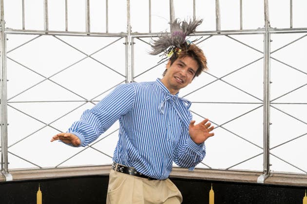 March 16, 2026, New York, New York, USA: JULIO TORRES visits the Empire State Building in New York for a photo opportunity to celebrate his upcoming HBO special, Color Theories. 16 March 2026 New York USA - ZUMAa265 20260316_zep_a265_015 Copyright: xEricxAcquayex