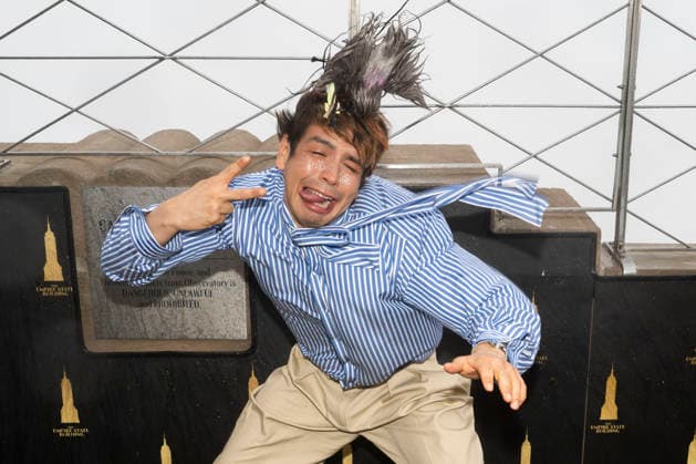 March 16, 2026, New York, New York, USA: JULIO TORRES visits the Empire State Building in New York for a photo opportunity to celebrate his upcoming HBO special, Color Theories. 16 March 2026 New York USA - ZUMAa265 20260316_zep_a265_022 Copyright: xEricxAcquayex