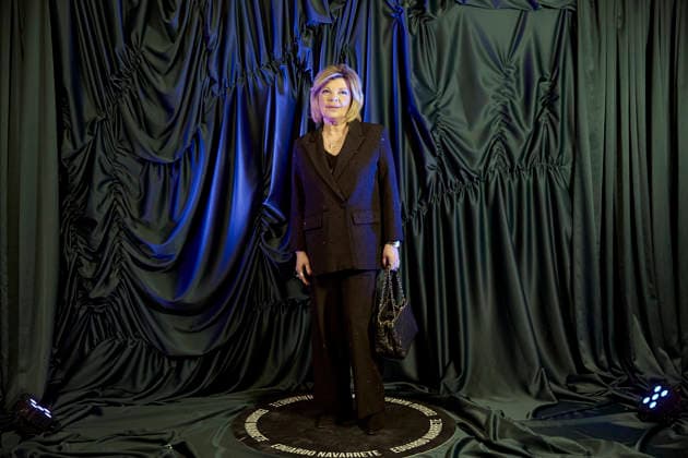 Eduardo Navarrete presents his new collection at OMODA Madrid es Moda The collaborator Terelu Campos poses during the photocall prior to Eduardo Navarretes performance fashion show, at the UMusic Hotel Teatro Albéniz, on March 16, 2026, in Madrid Spain The designer Eduardo Navarrete presented his new collection autumn winter 2026 2027 at OMODA Madrid es Moda 16 MARCH 2026 Jesús Hellí Madrid Madrid Madrid Spain  Copyright: xJesusxHellinx 7372507