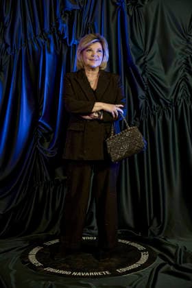Eduardo Navarrete presents his new collection at OMODA Madrid es Moda The collaborator Terelu Campos poses during the photocall prior to Eduardo Navarretes performance fashion show, at the UMusic Hotel Teatro Albéniz, on March 16, 2026, in Madrid Spain The designer Eduardo Navarrete presented his new collection autumn winter 2026 2027 at OMODA Madrid es Moda 16 MARCH 2026 Jesús Hellí Madrid Madrid Madrid Spain  Copyright: xJesusxHellinx 7372508