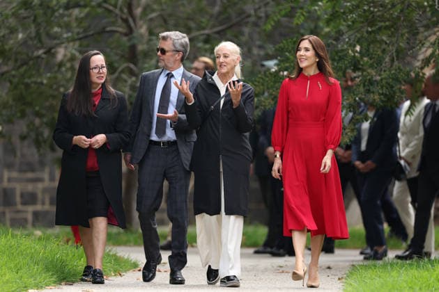 DENMARK ROYALS AUSTRALIA VISIT, DenmarkÕs King Frederik X (2nd eft) and Queen Mary (right) tour the Prahran redevelopment project and walk to Sophia at The Prahran Arcade with VictoriaÕs Minister for Planning, Harriet Shing (left), and Australian architect Jill Garner in Melbourne on Tuesday, March 17, 2026. ( Melbourne Victoria AUSTRALIA  Copyright: xMartinxKeepx 20260317156658192079