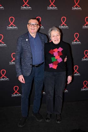 Sidaction 2026 Launch Party - Paris Alain Pierre and Catherine Patris during the Sidaction 2026 launch party at the Lido in Paris on March 16, 2026. Photo by Tomas Stevens ABACAPRESS.COM Paris France  Copyright: xStevensxTomas ABACAx