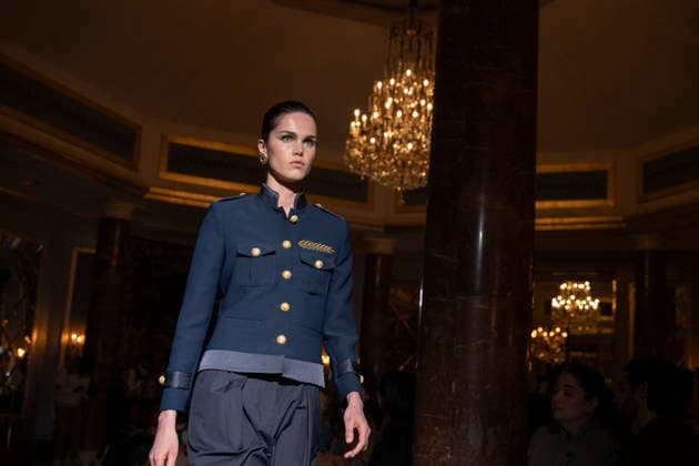 The Extreme Collection - MadridEsModa Fashion Week Madrid A model walks the runway wearing a design by The Extreme Collection during MadridEsModa Fashion Week in hotel Wwlinton de Madrid , 16 March 2026 Spain Madrid Spain Copyright: xAtilanoxGarciax xSOPAxImagesx photos08754