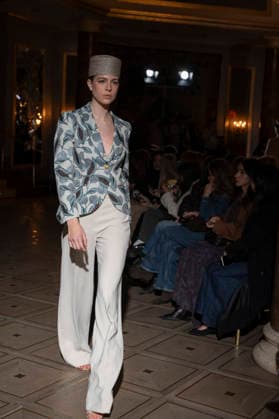 The Extreme Collection - MadridEsModa Fashion Week Madrid A model walks the runway wearing a design by The Extreme Collection during MadridEsModa Fashion Week in hotel Wwlinton de Madrid , 16 March 2026 Spain Madrid Spain Copyright: xAtilanoxGarciax xSOPAxImagesx photos08737
