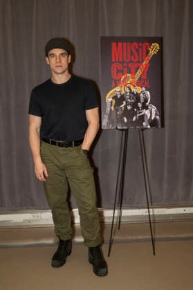 March 16, 2026, New York, New York, USA: STEPHEN MICHAEL SPENCER poses for a photo at Ripley Grier Studios in New York to celebrate the Off-Broadway Musical, Music City. 16 March 2026. New York USA - ZUMAa265 20260316_zep_a265_035 Copyright: xEricxAcquayex