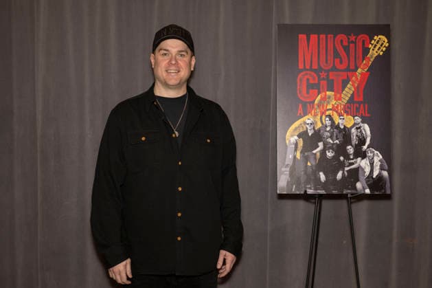 March 16, 2026, New York, New York, USA: JONATHAN JUDGE-RUSSO poses for a photo at Ripley Grier Studios in New York to celebrate the Off-Broadway Musical, Music City. 16 March 2026. New York USA - ZUMAa265 20260316_zep_a265_041 Copyright: xEricxAcquayex