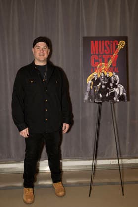 March 16, 2026, New York, New York, USA: JONATHAN JUDGE-RUSSO poses for a photo at Ripley Grier Studios in New York to celebrate the Off-Broadway Musical, Music City. 16 March 2026. New York USA - ZUMAa265 20260316_zep_a265_042 Copyright: xEricxAcquayex