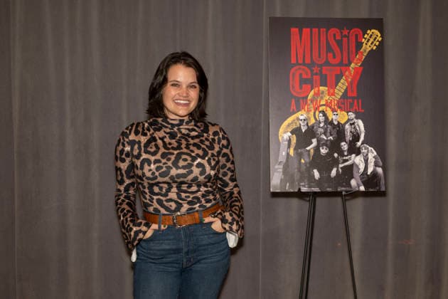 March 16, 2026, New York, New York, USA: CASEY SHULER poses for a photo at Ripley Grier Studios in New York to celebrate the Off-Broadway Musical, Music City. 16 March 2026. New York USA - ZUMAa265 20260316_zep_a265_047 Copyright: xEricxAcquayex