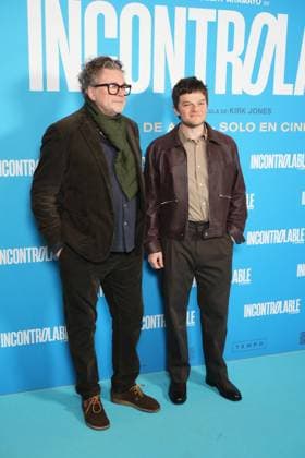 British director Kirk Jones and actor Robert Aramayo attend the Incontrolable (I Swear) premiere at Cines Verdi on March 16, 2026 in Madrid, Spain Cordon Press 