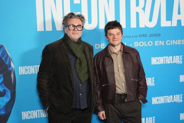 British director Kirk Jones and actor Robert Aramayo attend the Incontrolable (I Swear) premiere at Cines Verdi on March 16, 2026 in Madrid, Spain Cordon Press 