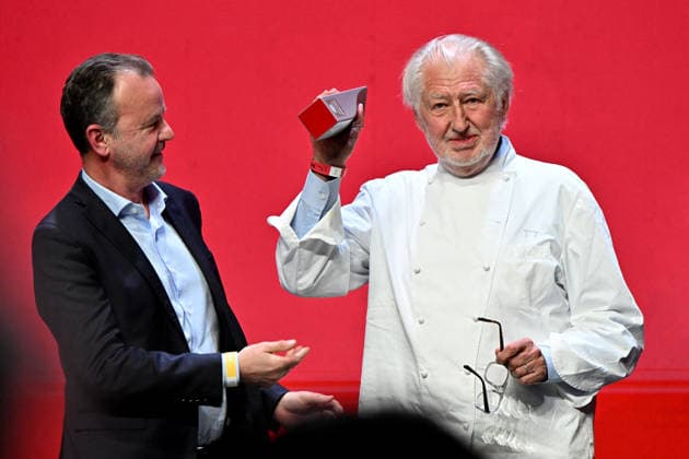 Bruno Le Pemp, Lactalis CEO, and chef Pierre Gagnaire receiving the Chef Mentor award Michelin Star Awards Ceremony 2026 at the Grimaldi Forum in Monaco on March 16, 2026 1 star, 7 new 2 stars and 1 new 3 star for the 2026 edition Bruno Bebert Bestimage Michelin Star Awards Ceremony 2026 at the Grimaldi Forum in Monaco on March 16, 2026 Monaco Monaco Monaco  Copyright: xBrunoxBebertx xBestimagexBrunoxBebertx xBestimagex