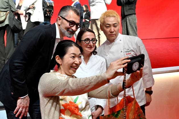 Chef Anne Sophie Pic, her husband David Sinapian and chef Kei Kobayashi Michelin Star Awards Ceremony 2026 at the Grimaldi Forum in Monaco on March 16, 2026 1 star, 7 new 2 stars and 1 new 3 star for the 2026 edition Bruno Bebert Bestimage Michelin Star Awards Ceremony 2026 at the Grimaldi Forum in Monaco on March 16, 2026 Monaco Monaco  Copyright: xBrunoxBebertx xBestimagexBrunoxBebertx xBestimagex