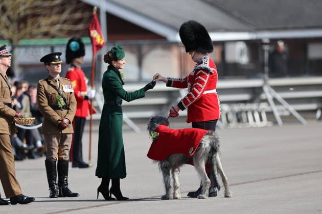 . 17 03 2026. Aldershot , United Kingdom. Kate Middleton, the Princess of Wales, at the Irish Guards at St.Patrick s Day Parade in Aldershot, United Kingdom.  xStephenxLockx xi-Imagesx IIM-26638-0010