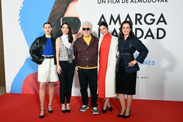 Pedro Almodóvar presents his film Bitter Christmas in Madrid I D Milena Smit, Victoria Luengo, Pedro Almodóvar, Bárbara Lennie and Aitana Sánchez Gijón pose at the photocall of the presentation of the film Bitter Christmas , on March 17, 2026, in Madrid Spain The film narrates the close relationship between reality and fiction, between inspiration and life, raising the debate on the limits of autofiction PHOTOCALL CINE FILM FILM José Madrid Madrid Madrid Spain  Copyright: xJosÃ xOlivax 7373703