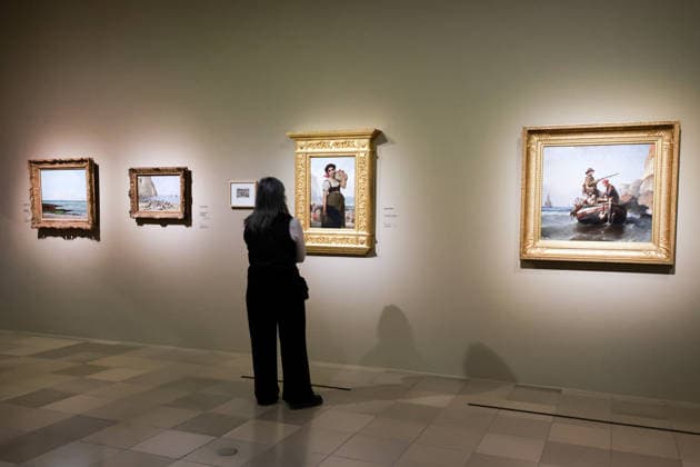 17.03.2026, DEU, Monets Kueste - Die Entdeckung von ƒtretat. Das Staedel Museum praesentiert vom 19. März bis 5. Juli 2026 eine große Ausstellung ueber die kuenstlerische Entdeckung des einstigen Fischerdorfes und seinen Einfluss auf die Malerei der Moderne. In Frankfurt sind rund 170 herausragende Gemäaede, Zeichnungen, Fotografien und historische Dokumente aus fuehrenden franzoesischen, deutschen und weiteren internationalen Museen sowie aus Privatsammlungen zu sehen, darunter 24 Werke von Claude Monet.