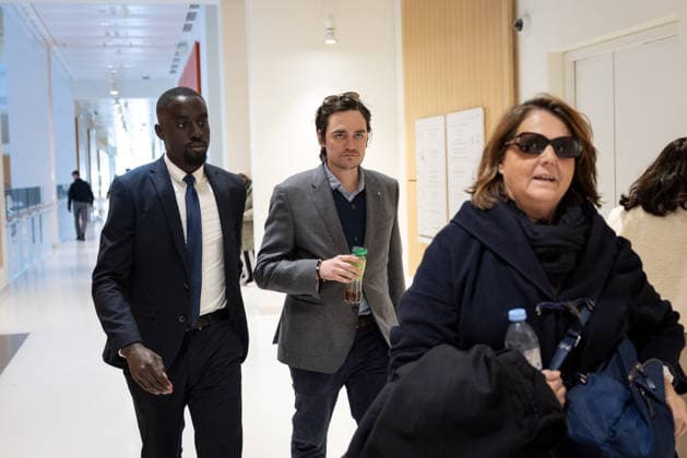 Trial of Alain Delon s children - Paris AJ Alain-Fabien Delon pictured during trial of Famous French actor Alain Delon s sons sued for defamation by their sister Anouchka Delon at the Tribunal de Paris courthouse in Paris, France on March 17 2026. Photo by Alexis Jumeau ABACAPRESS.COM Paris France  Copyright: xJumeauxAlexis ABACAx