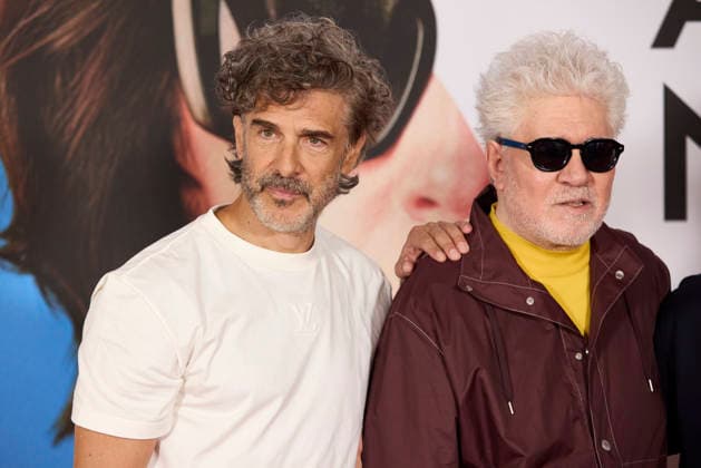 March 17, 2026, Madrid, Madrid, Spain: LEONARDO SBARAGLIA, PEDRO ALMODOVAR, PATRICK CRIADO y QUIM GUTIo°RREZ attend the Ã¢â‚¬ËœAmarga NavidadÃ¢â‚¬â ¢ (Bitter Christmas) photocall Madrid Spain  - ZUMAc260 20260317_zep_c260_053 Copyright: xMikexChicorrox