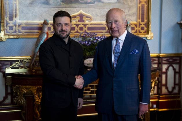 Volodymyr Zelensky visit to UK King Charles III holds an audience with Ukrainian President Volodymyr Zelensky at Buckingham Palace, London. Picture date: Tuesday March 17, 2026., Credit:Aaron Chown Avalon UK, London  Copyright: xAaronxChownx xAvalonx 1083838512