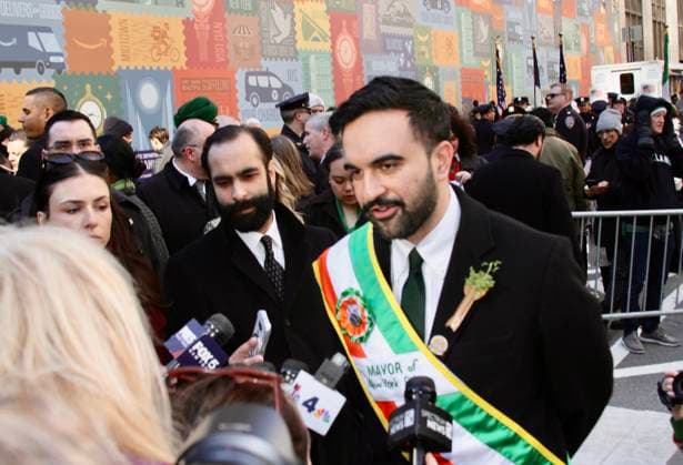 RECORD DATE NOT STATED 265th Annual New York City Saint Patrick™s Day Parade. (NEW) Mayor Mamdani At The 265th Annual New York City Saint Patrick™s Day Parade. March 17, 2026, New York, USA: The Mayor of New York City participates in the 265th Annual New York City Saint Patrick™s Day Parade Beginning at West 44th Street & 5th Avenue, New York . The event is to honor Saint Patrick, Ireland s patron saint, marking the anniversary of his death, with festivities celebrating Irish heritage, culture, and pride through parades, green attire, shamrocks, and Irish traditions. Credit: Niyi Fote Thenews2 (Foto: Niyi Fote Thenews2 imago images) 265th Annual New York City Saint Patrick™s Day Parade.  Copyright: xNiyixFotex