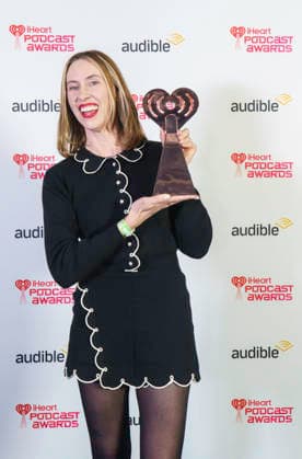 March 16, 2026: Austin, Texas. 2026 IHeartPodcast Awards, winners pose with their awards. Nora McInerny- Thanks for Asking , winner for Best Advise Inspiration. - ZUMAda1_ 20260316_zap_da1_057 Copyright: xSandraxDahdahx