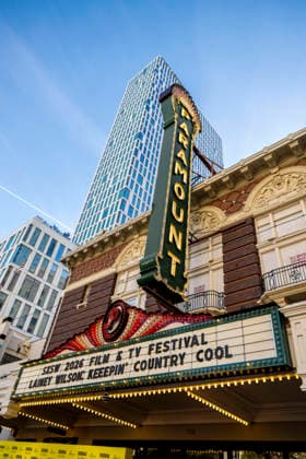 March 17, 2026, Austin, Tx, United States of America: The marquee showing LAINEY WILSON on the red carpet for her movie KeepinÃ¢â‚¬â ¢ Country Cool at the Paramount Theater during the SXSW Film and TV Festival in Austin, Texas. Austin United States of America - ZUMAw132 20260317_zap_w132_002 Copyright: xTomxWalkox