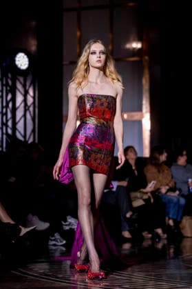 Presentation of the autumn winter collection 2026 27 by Juan Duyos A model during the fashion show presentation of the new autumn winter collection 2026 27 by Juan Duyos, on March 17, 2026, in Madrid Spain An appointment that reinforces the trajectory of a key creator of Spanish fashion, regular of Mercedes Benz Fashion Week Madrid and awarded in several editions for his collections The presentation of this proposal autumn winter 2026 27 consolidates its commitment to craftsmanship, femininity and contemporary silhouettes 17 MARCH 2026 FASHION DESIGNER CLOTHING MODEL SHOW A Pé Madrid Madrid Spain  Copyright: xA.xPÃ rezxMecax 7375075