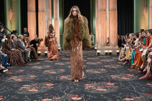 Johanna Ortiz - Mercedes-Benz Fashion Week Madrid A model walks the runway wearing a design by Johanna Ortiz during Mercedes-Benz Fashion Week de Madrid in IS Cervantes, 17 March 2026 Spain Madrid Spain Copyright: xAtilanoxGarciax xSOPAxImagesx photos09043