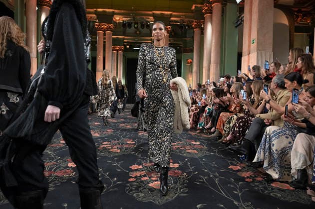 Johanna Ortiz - Mercedes-Benz Fashion Week Madrid A model walks the runway wearing a design by Johanna Ortiz during Mercedes-Benz Fashion Week de Madrid in IS Cervantes, 17 March 2026 Spain Madrid Spain Copyright: xAtilanoxGarciax xSOPAxImagesx photos09070