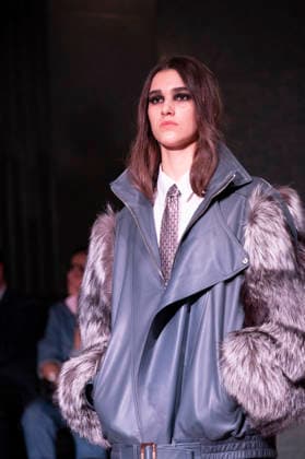 Juan Duyos - Mercedes-Benz Fashion Week Madrid A model walks the runway wearing a design by Juan Duyos during Mercedes-Benz Fashion Week de Madrid in IS Cervantes, 17 March 2026 Spain Madrid Spain Copyright: xAtilanoxGarciax xSOPAxImagesx photos08967