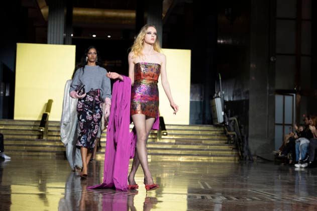Juan Duyos - Mercedes-Benz Fashion Week Madrid A model walks the runway wearing a design by Juan Duyos during Mercedes-Benz Fashion Week de Madrid in IS Cervantes, 17 March 2026 Spain Madrid Spain Copyright: xAtilanoxGarciax xSOPAxImagesx photos09001