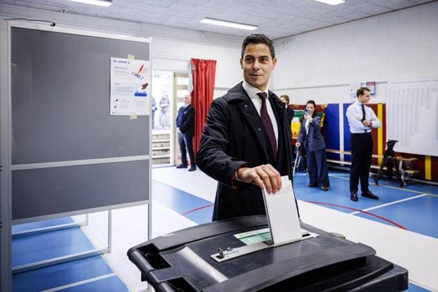News Bilder des Tages THE HAGUE - Prime Minister Rob Jetten casts his vote at OBS Archipel for the municipal elections. SEM VAN DER WAL ANP netherlands out - belgium out  Copyright: xx x553686950x originalFilename: 553686950.jpg