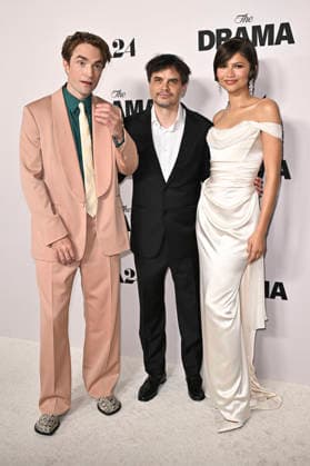 Robert Pattinson, Kristoffer Borgli und Zendaya bei der Premiere des Kinofilms The Drama Das Drama - Noch mal auf Anfang in DGA Theater Complex . Los Angeles, 17.03.206