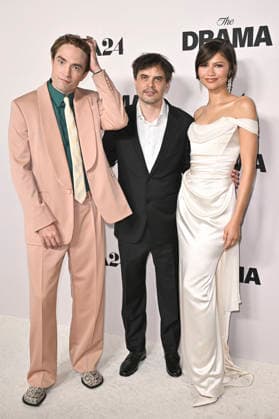 Robert Pattinson, Kristoffer Borgli und Zendaya bei der Premiere des Kinofilms The Drama Das Drama - Noch mal auf Anfang in DGA Theater Complex . Los Angeles, 17.03.206