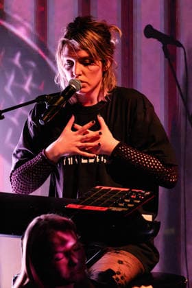 Lydmor live in Copenhagen, Denmark Copenhagen, Denmark. 17th, March 2026. The Danish singer, songwriter and musician Lydmor performs a live concert at Bremen in Copenhagen. The concert was after the screening of the documentary film Jenny - A Portrait of the Artist Lydmor as part of the documentary festival CPH DOX 2026 in Copenhagen. Danmark, Kobenhavn  Copyright: xGonzalesxPhoto ErlingxBrodersenx