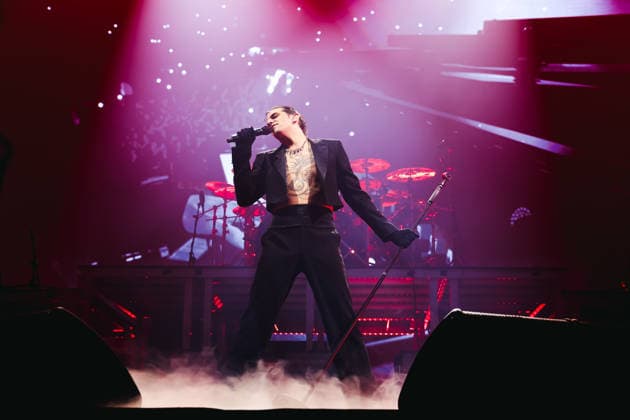 Milan, Achille Lauro performs during the Palazzetti Live 2026 Tour at the Unipol Forum Assago. Pictured: Achille Lauro (singer)  Copyright: xAlessandroxBremecx xipa-agency.netx xx IPA_Agency_IPA73075881
